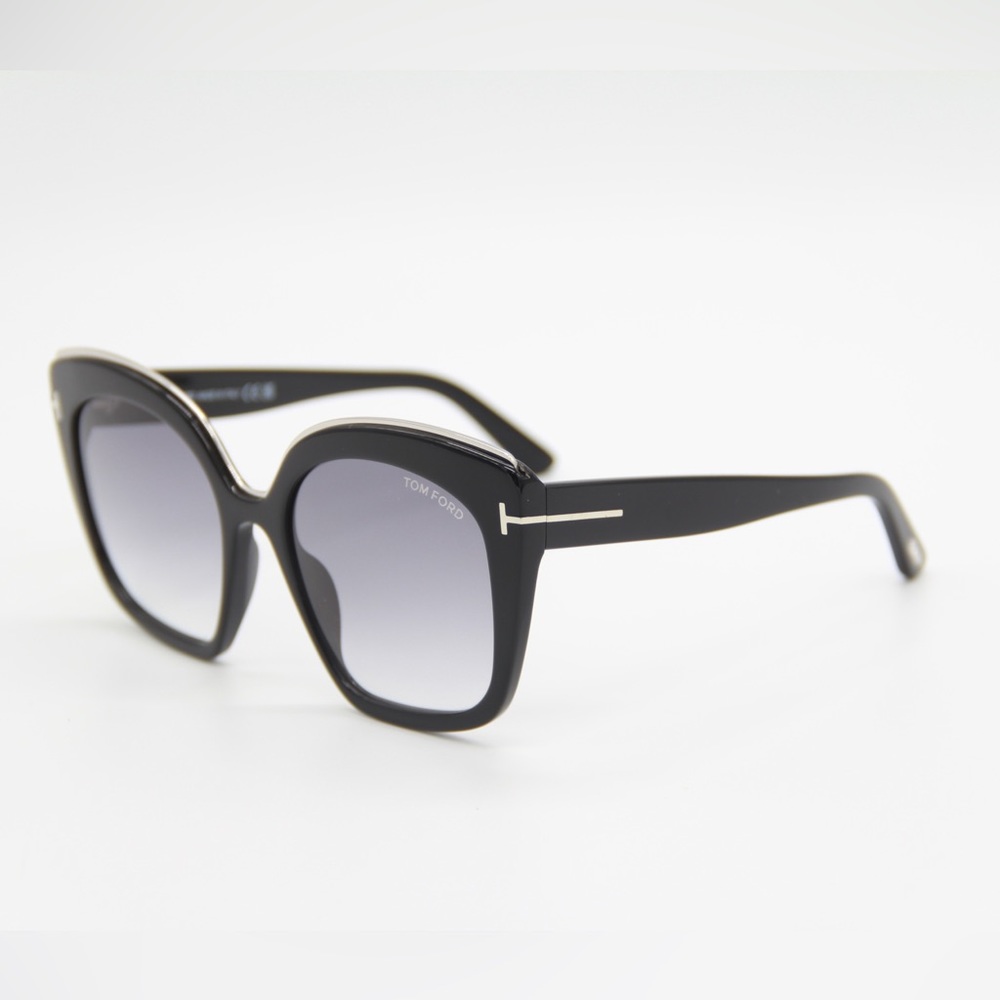 NEW TOM FORD CHANTALLE WOMEN SUNGLASSES TOM FORD TF944 01B EYEWEAR FT0944/S - Picture 7 of 13